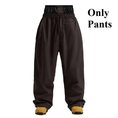 Herrenhose Lockere Fit Weite Beinform Mit Taschen