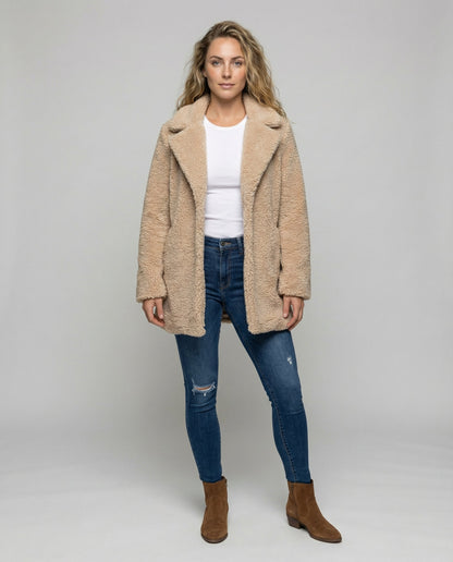 Damen Fleece Mantel Warm Norvielle