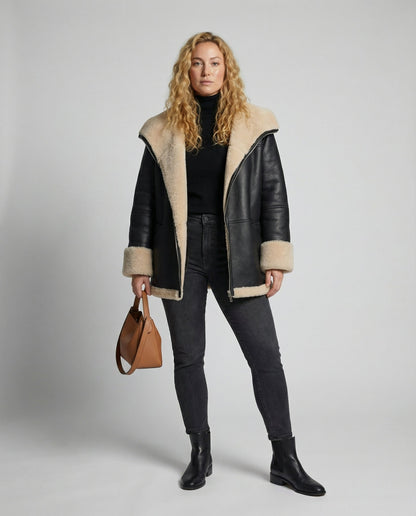 Damen Streetwear Winterjacke