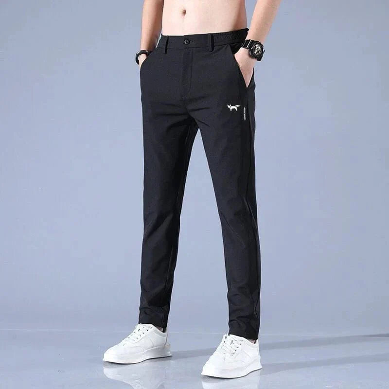 Herren Golfhosen Norvielle Stretch Baumwolle Beige