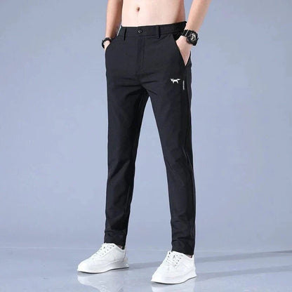 Herren Golfhosen Norvielle Stretch Baumwolle Beige