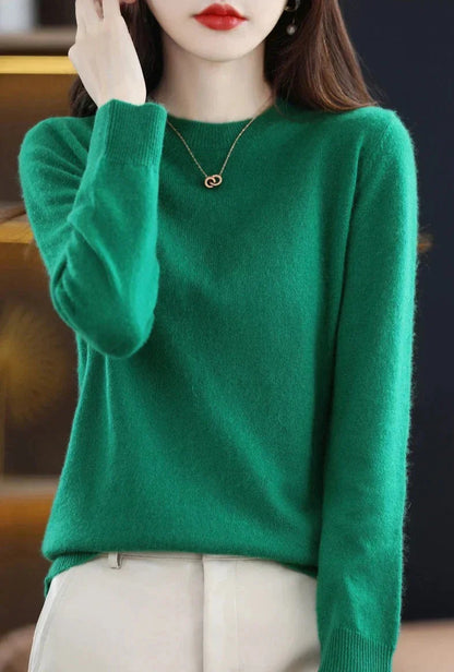 Damen Klassische Wollpullover - Norvielle