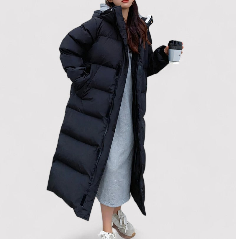 Damen Pufferparka Lang Wasserdicht Isoliert