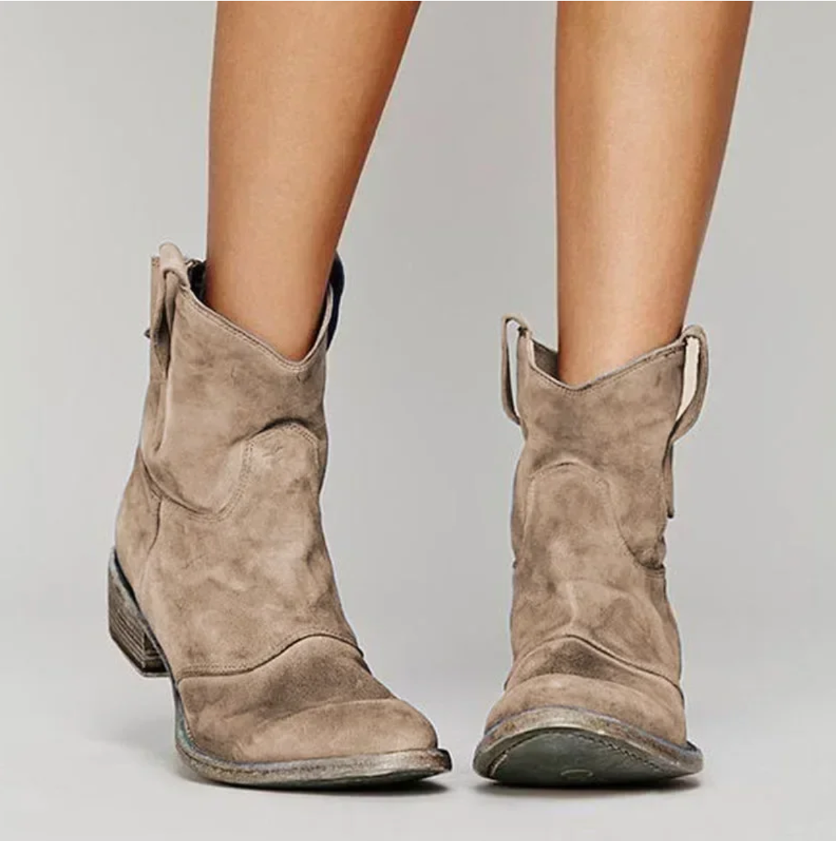 Roselle Damen Westernstiefel Wildleder Braun - Norvielle
