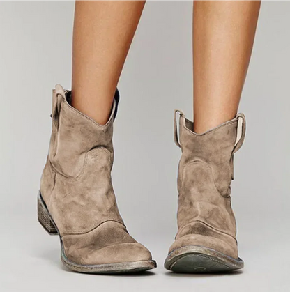 Roselle Damen Westernstiefel Wildleder