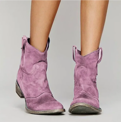 Roselle Damen Westernstiefel Wildleder