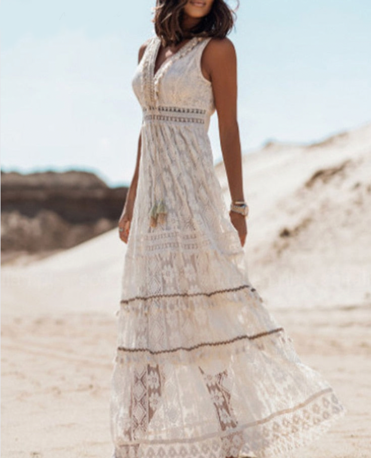 Norvielle Damen Boho-Kleid - Norvielle