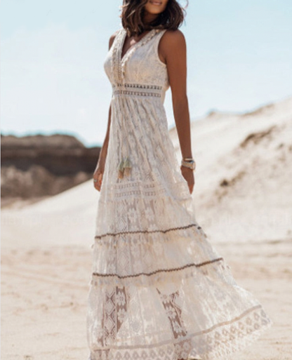 Elegantes Damen Bohemian-Kleid