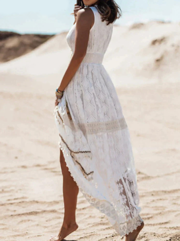 Norvielle Damen Boho-Kleid
