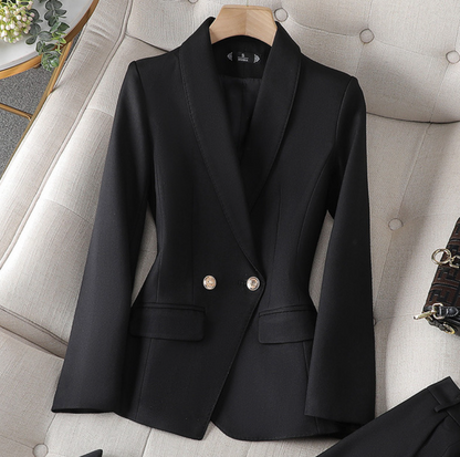 Damen Business Set Taillierter Blazer und Hose