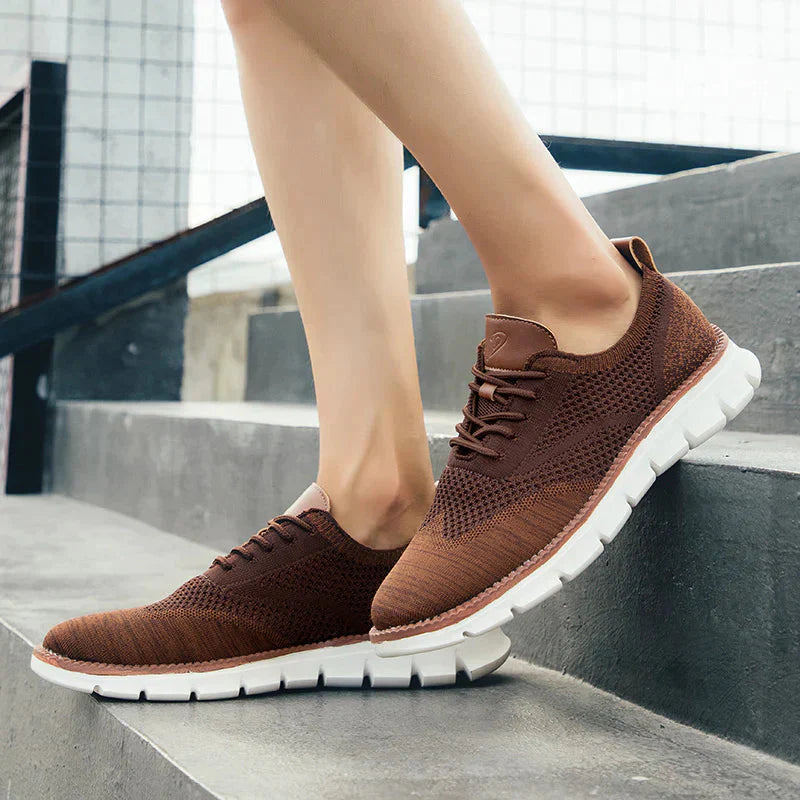 Herren Schlupf-Sneakers Atmungsaktives Mesh Bequem Schwarz - Norvielle