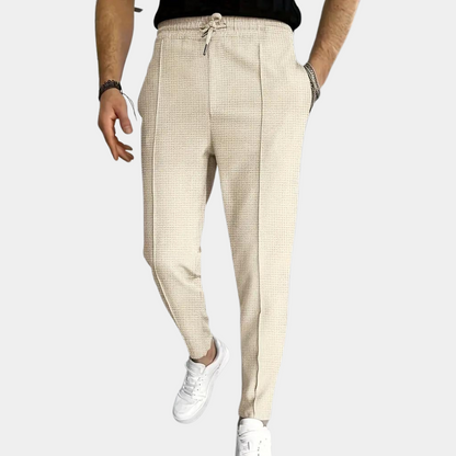 Männer Skinny Jogginghose Elastischer Bund Schwarz - Norvielle