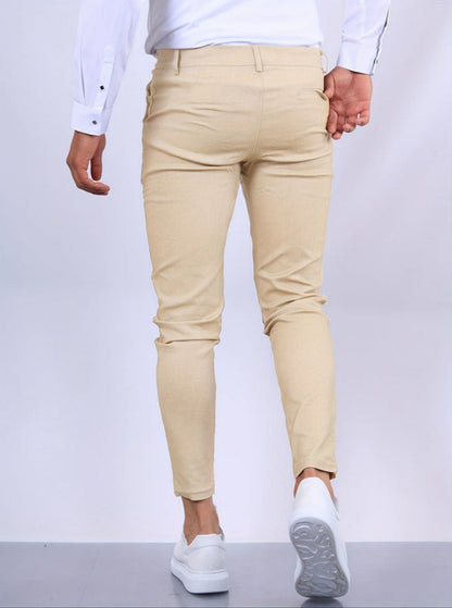 Schmale Chinos – Lässige Stretch-Chinos für Männer mit schmaler Passform-Chaps Herrenmode