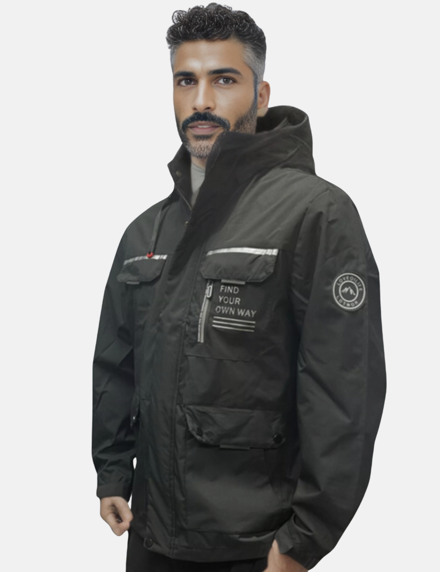 Herren Winterjacke Wasserdicht Mit Kapuze Schneefest - Norvielle