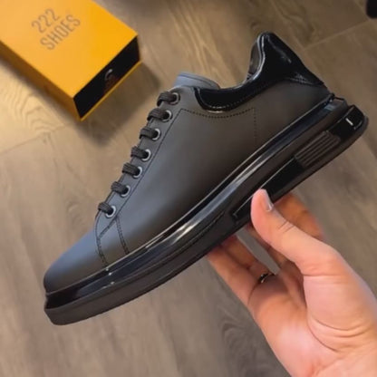 Herren Sneaker Schwarze Rutschfeste Schnürer - Norvielle