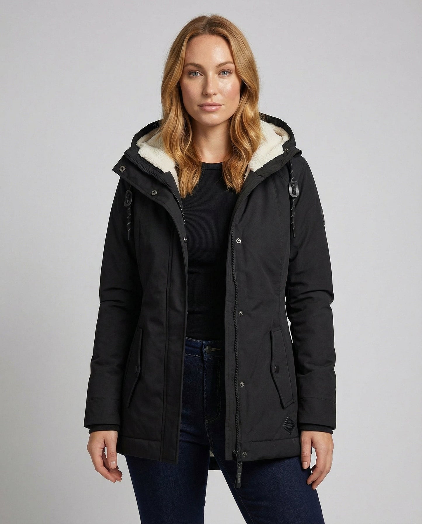 Damen Lange Gefütterte Winterjacke - Norvielle