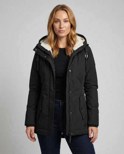 Damen Lange Gefütterte Winterjacke - Norvielle