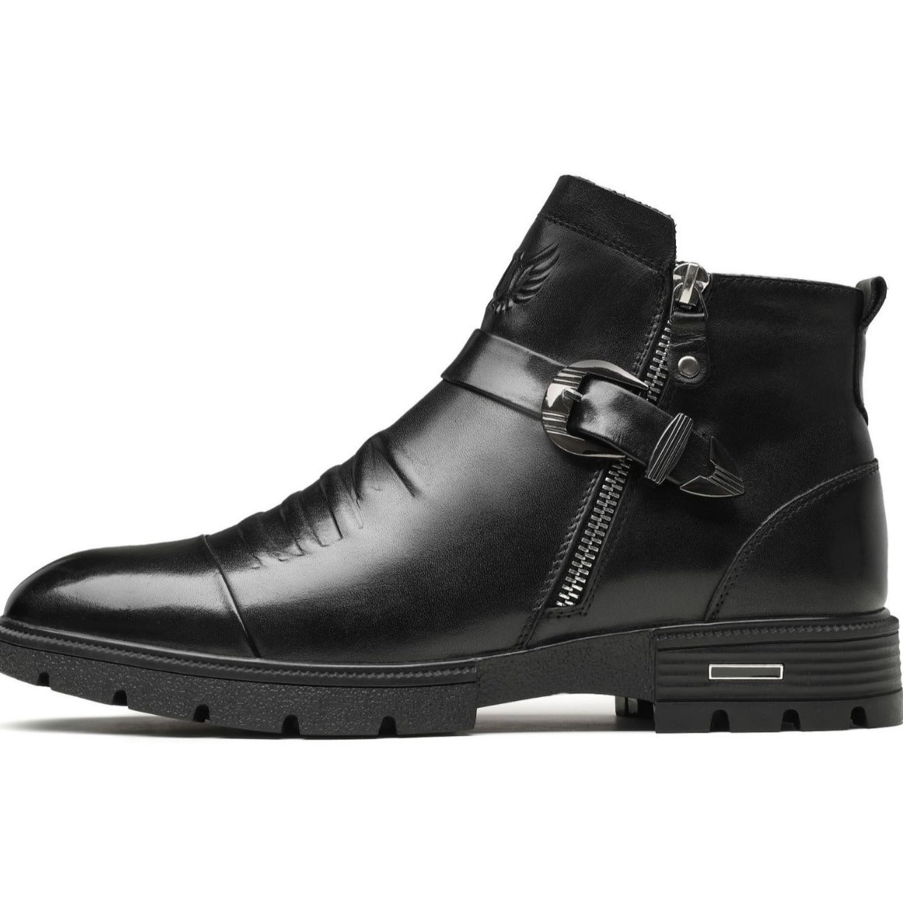 Herren Slip-on Stiefel Leder Elegant