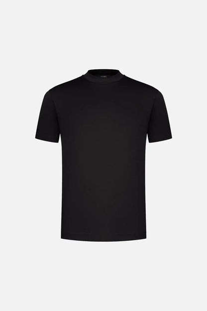 Herren T-Shirt Rundhalsausschnitt Relaxed Fit Schwarz - Norvielle