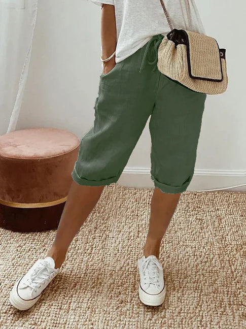 Norvielle Damen Loungehose Leicht Beige
