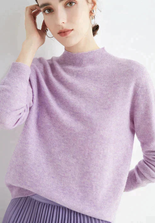 Norvielle Damen Pullover Warm Fleece Beige