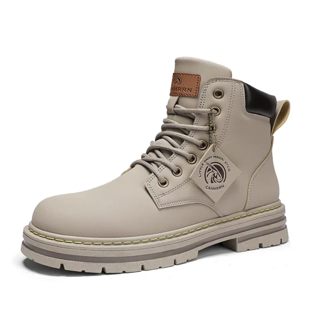Herren Schnürstiefel Leder Rutschfest