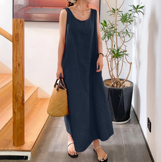 Norvielle Damen Ärmelloses Kleid Stilvoll - Norvielle