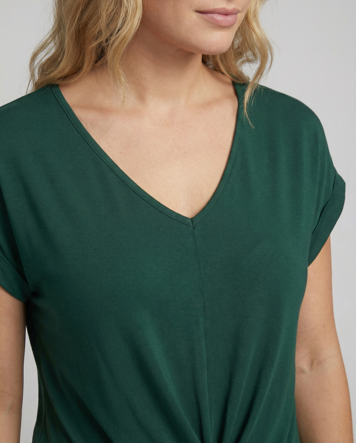 Damen Bluse V-Ausschnitt Elegantes Design