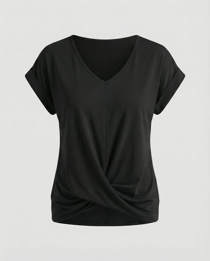 Damen Bluse V-Ausschnitt Elegantes Design