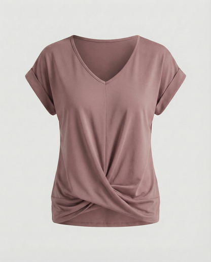 Damen Bluse V-Ausschnitt Elegantes Design