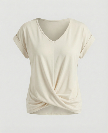 Damen Bluse V-Ausschnitt Elegantes Design