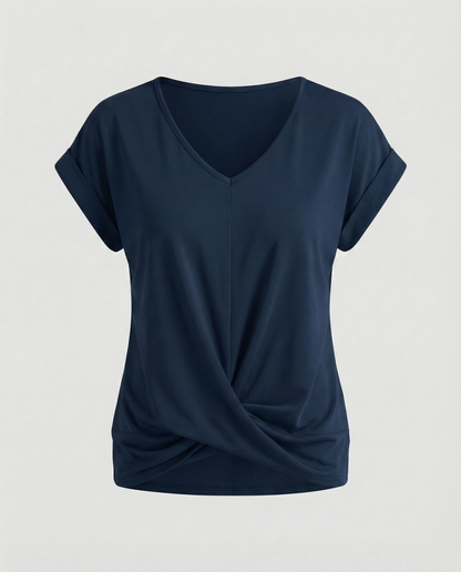 Damen Bluse V-Ausschnitt Elegantes Design