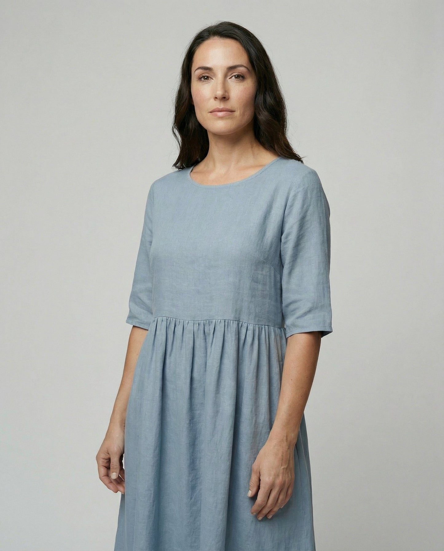 Norvielle Damen Sommerkleid Leicht Locker Pastell