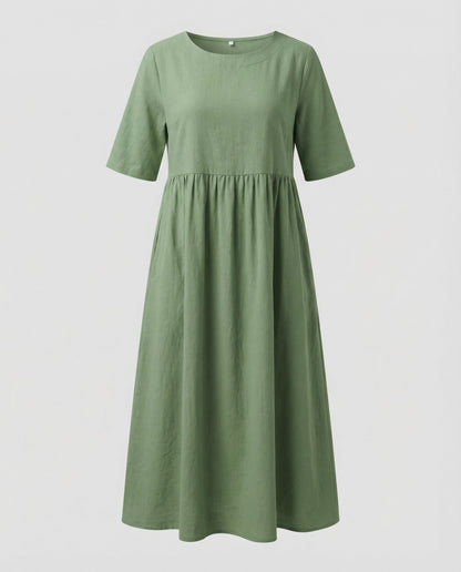 Norvielle Damen Sommerkleid Leicht Locker Pastell