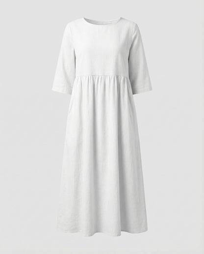 Norvielle Damen Sommerkleid Leicht Locker Pastell