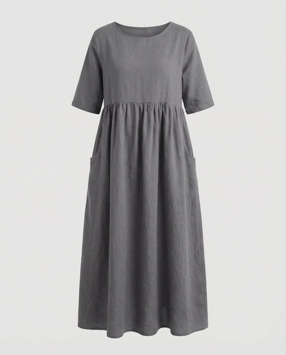 Norvielle Damen Sommerkleid Leicht Locker Pastell