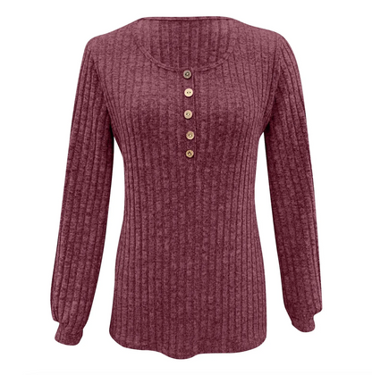 Isaline Damen Stricktop Texturiert