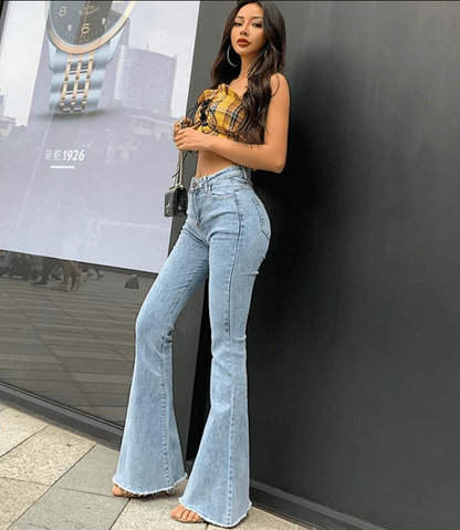 Damen Klassische Schlagjeans Norvielle - Norvielle