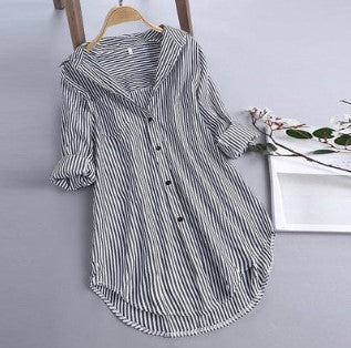 Norvielle Damen Oversize Bluse Stylisch - Norvielle