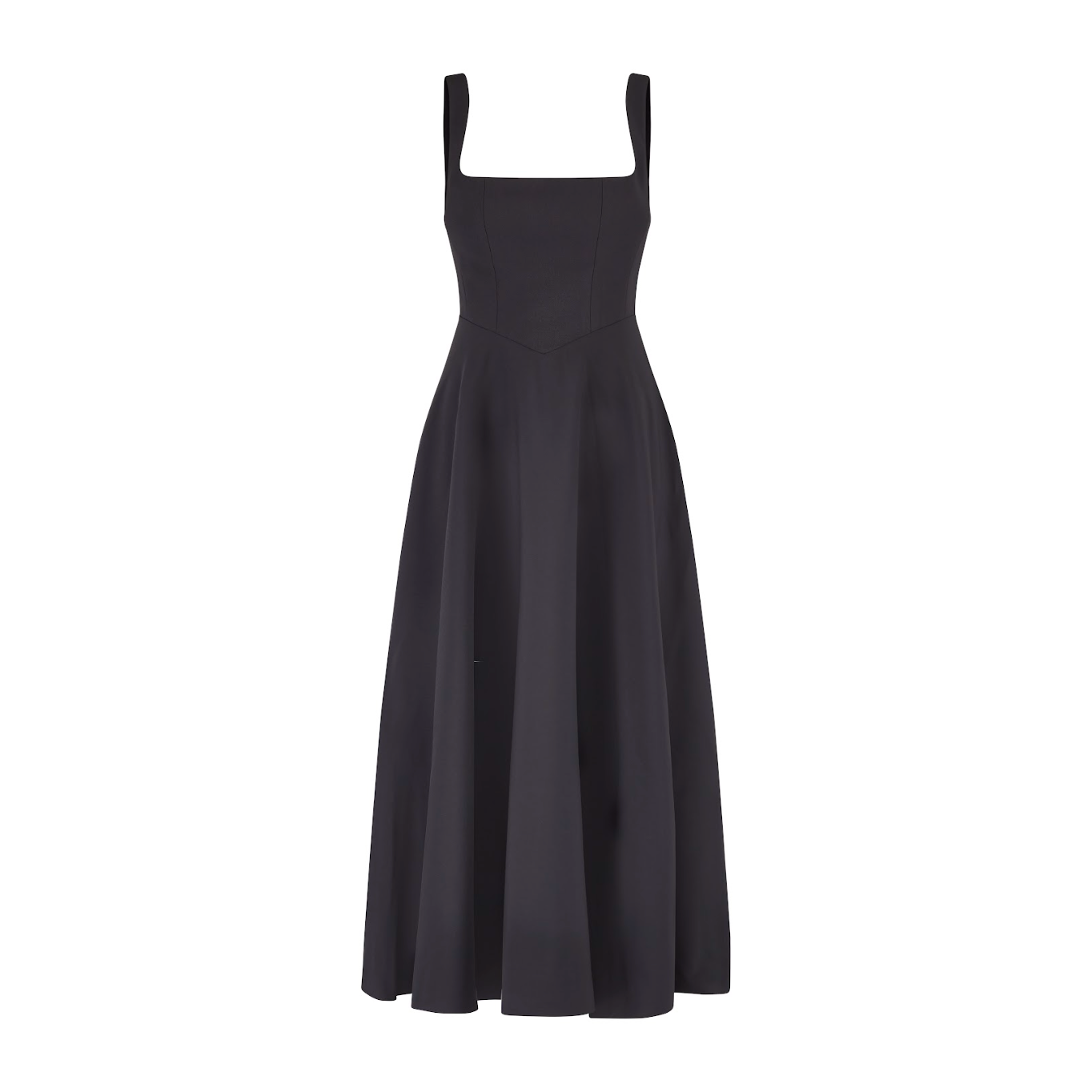 Damen Maxikleid A-Linie Breite Träger