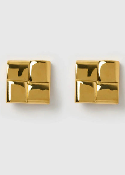 Maya Damen Gold-Ohrringe Glänzend - Norvielle