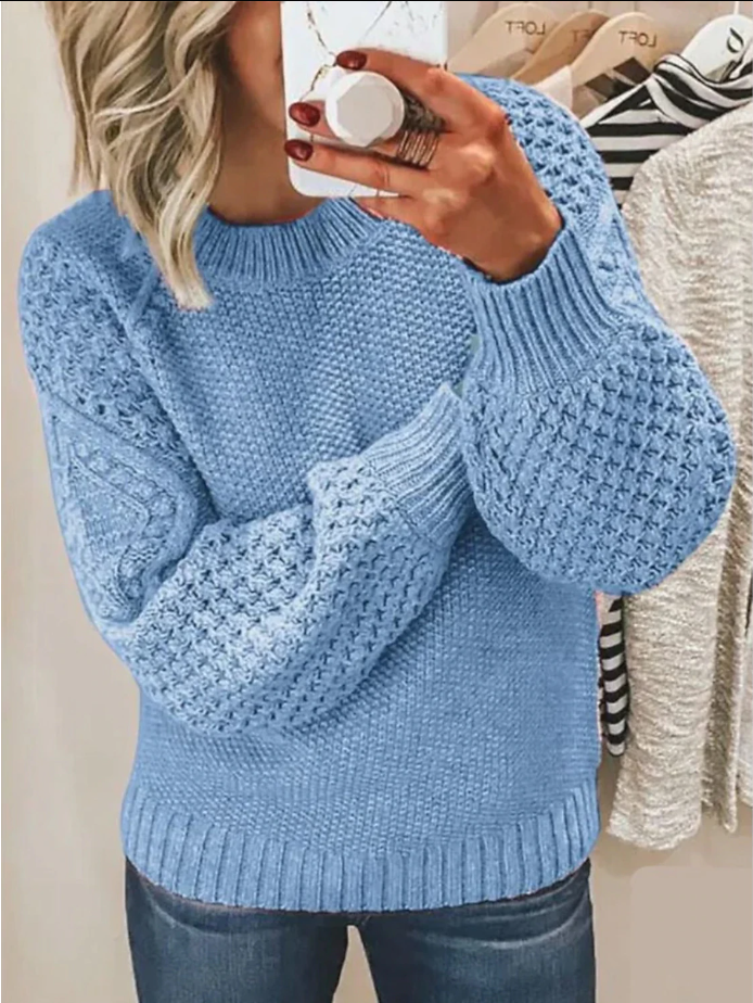 Norvielle Damen Freizeitpullover Gerippt - Norvielle