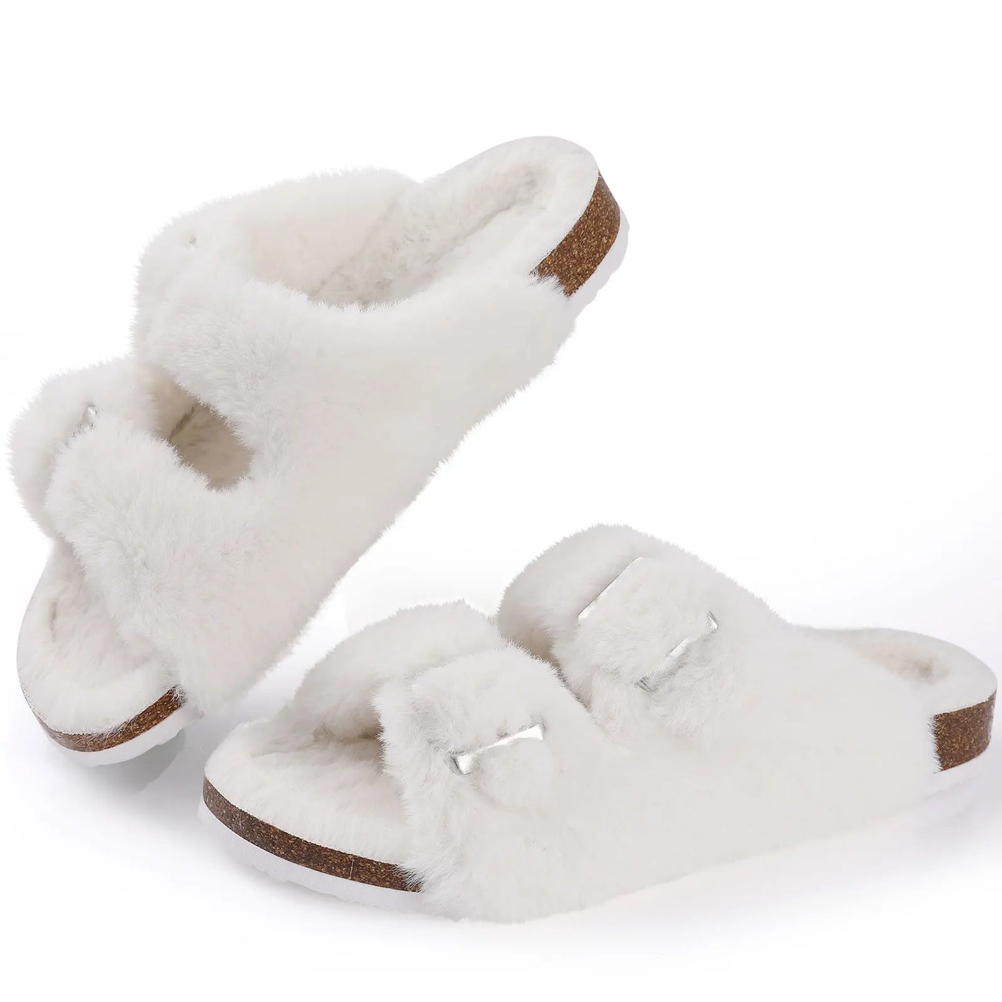 Damen Plüschpantoffeln Chic Fell Winter