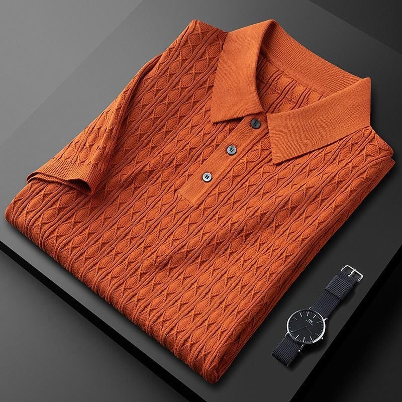 Herren Poloshirt Baumwolle Weiß