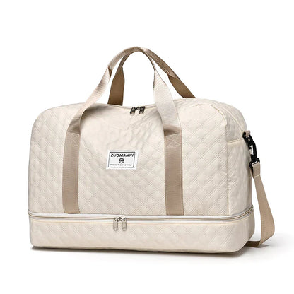 Reisetasche Leicht Diamantmuster Kabinentauglich Faltbar