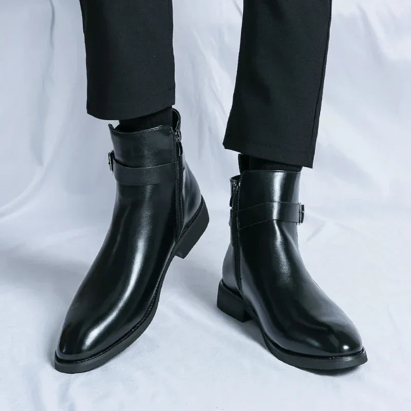 Herren Chelsea Stiefel Klassisches Ankle Design