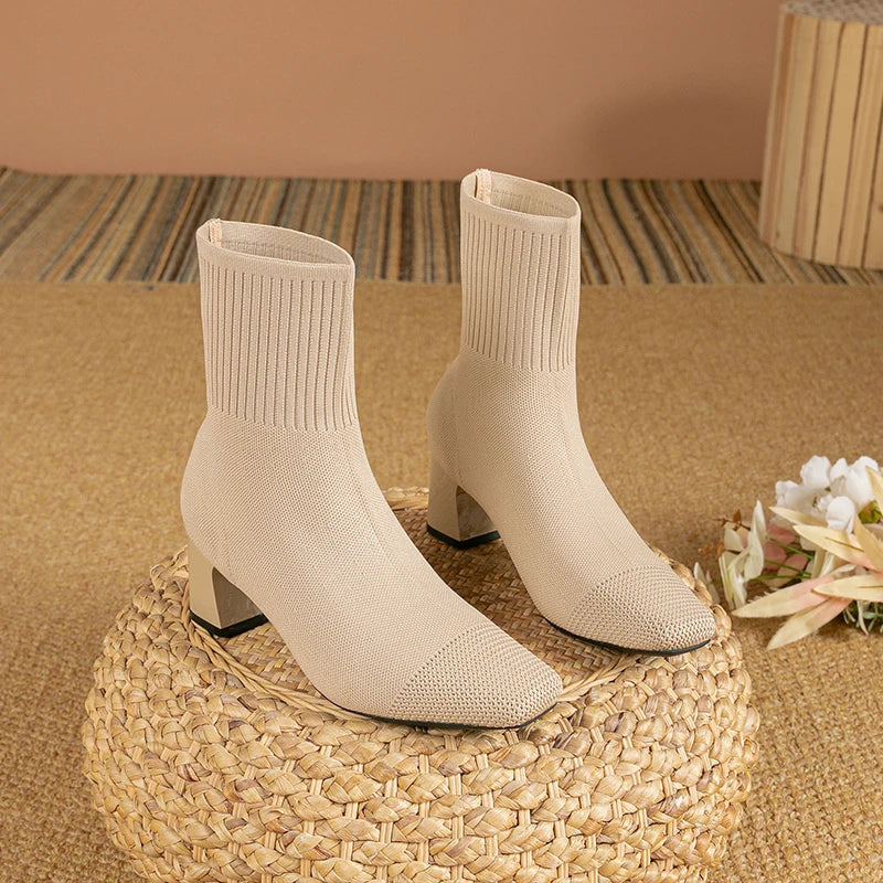 Norvielle Damen Stiefelette Leder