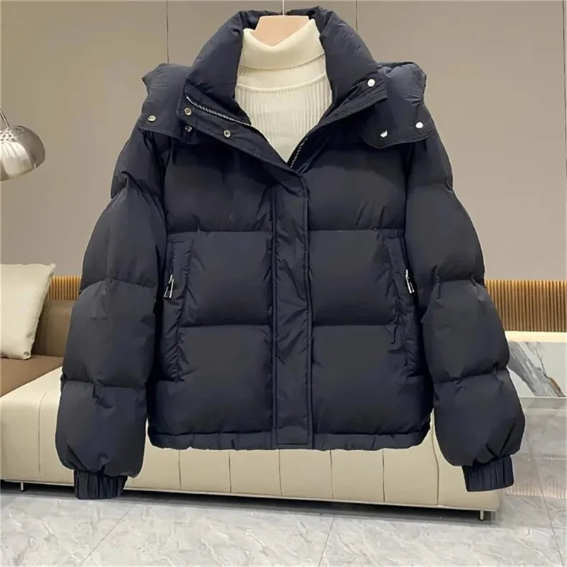 Damen Winter-Pufferjacke Lässig