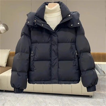 Damen Winter-Pufferjacke Lässig