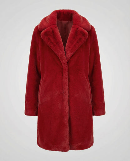 Damen Winterjacke Kunstpelz